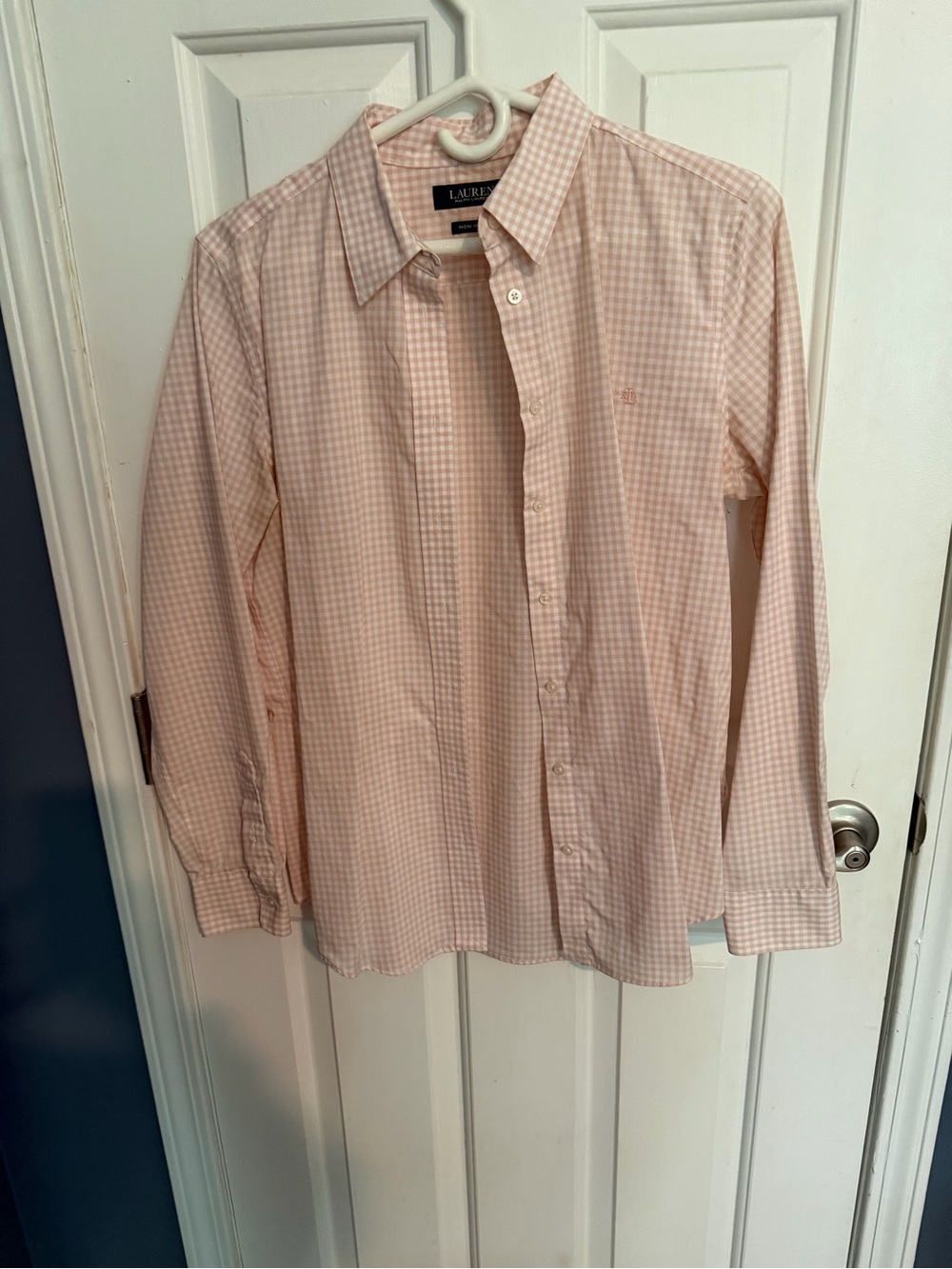 Ralph Lauren Light Pink Gingham Dress Shirt